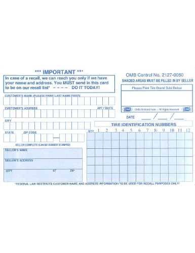 t-Double-Coin-Tire-Registration-Card
